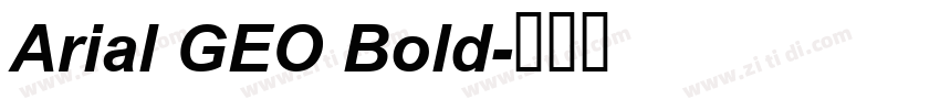 Arial GEO Bold字体转换